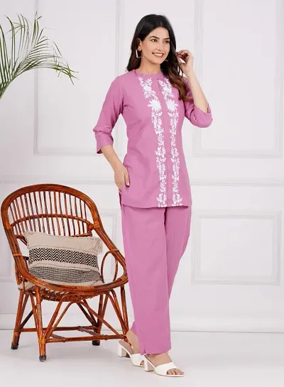 Classic Cotton Blend Printed Co-ord Sets for Women