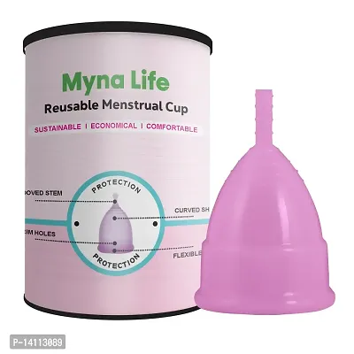 Myna Life Reusable Menstrual Cup For Women 25Ml Sanitary Needs Menstrual Cups-thumb0