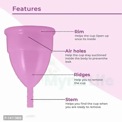 Myna Life Reusable Menstrual Cup For Women 25Ml Sanitary Needs Menstrual Cups-thumb5