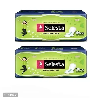 Selesta Antibacterial Sanitary Pads (Pack of 80) XXL