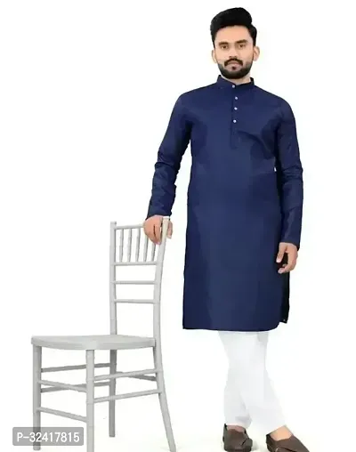 Latest Attractive Cotton Blend Kurta Sets for Men-thumb0