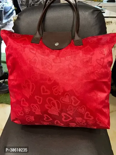 Stylish Red PU Printed Handbags For Women