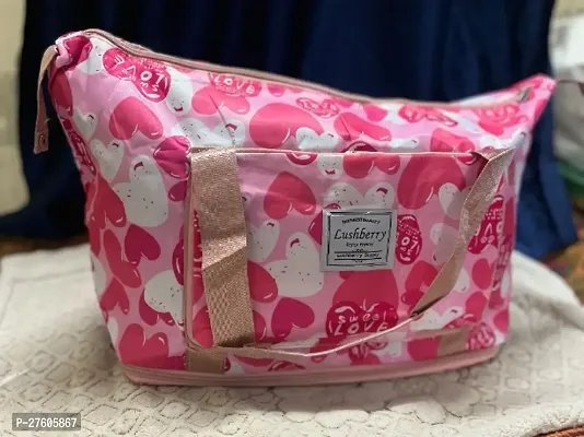 Stylish Pink Fabric Handbags For Women