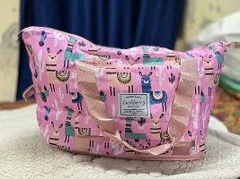 Stylish Pink Fabric Handbags For Women-thumb2
