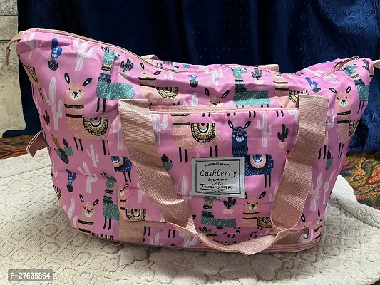 Stylish Pink Fabric Handbags For Women-thumb4