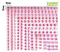 Number Label Sticker 1 to 13 for Any Purpose , 15x12 mm (Individual Number - 84 Pc)-thumb3