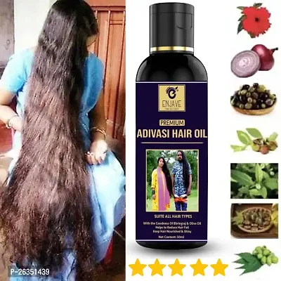 Enjave Adivasi Hair Oil For Hair Growth  Hairfall (50 ml) (Pack Of 1) | Hair Oil For Hair Growth| Hair Oil For Hairfall | Hair Oil For Dandruff Control|-thumb0