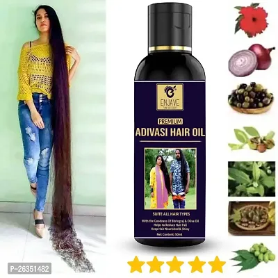 Enjave Adivasi Hair Oil For Hair Growth  Hairfall (50 ml) (Pack Of 1) | Hair Oil For Hair Growth| Hair Oil For Hairfall | Hair Oil For Dandruff Control|-thumb0