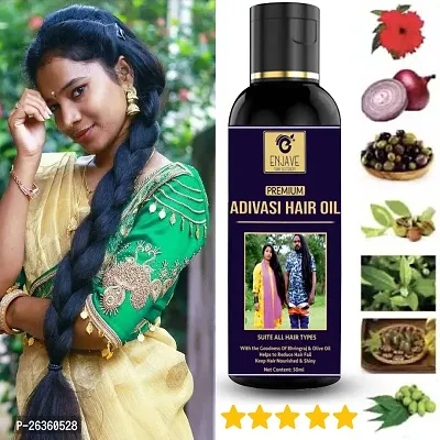 ENJAVE Adivasi Hair oil For Hair Fall Control,Hair Growth Oil,Hair Regrowth Oil,Ayurveda hair Oil, adivasi hair oil,bal ugane ka tel, bal lamba karne wala tel ,Onion oil,divasi hair oil and shampoo (P-thumb0