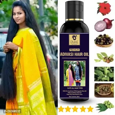 ENJAVE Adivasi Hair oil For Hair Fall Control,Hair Growth Oil,Hair Regrowth Oil,Ayurveda hair Oil, adivasi hair oil,bal ugane ka tel, bal lamba karne wala tel ,Onion oil,divasi hair oil and shampoo (P-thumb0