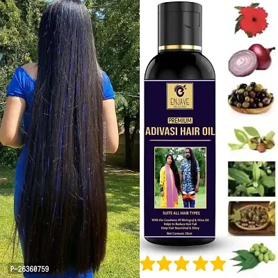 ENJAVE Adivasi Hair oil For Hair Fall Control,Hair Growth Oil,Hair Regrowth Oil,Ayurveda hair Oil, adivasi hair oil,bal ugane ka tel, bal lamba karne wala tel ,Onion oil,divasi hair oil Pack of 1-thumb0