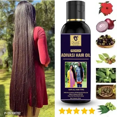 ENJAVE Adivasi Hair oil For Hair Fall Control,Hair Growth Oil,Hair Regrowth Oil,Ayurveda hair Oil, adivasi hair oil,bal ugane ka tel, bal lamba karne wala tel ,Onion oil,divasi hair oil Pack of 1-thumb0