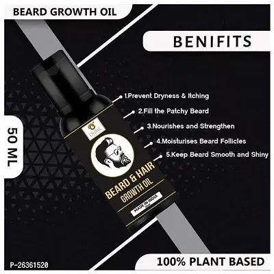 ENJAVE Beard Hair Growth oil- best beard oil for mens,beard growth oil,patchy beard growth,dadhi oil,beard oil for men,beard oil for men growth for black men, beard oil for men growth Pack of 2-thumb4