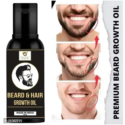ENJAVE Beard Hair Growth oil- best beard oil for mens,beard growth oil,patchy beard growth,dadhi oil,beard oil for men,beard oil for men growth for black men, beard oil for men growth Pack of 1