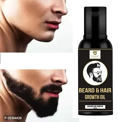 ENJAVE Beard Hair Growth oil- best beard oil for mens,beard growth oil,patchy beard growth,dadhi oil,beard oil for men,beard oil for men growth for black men, beard oil for men growth Pack of 1-thumb0