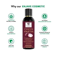 Enjave Onion Blackseed Hair oil For Hair Fall Control, onion oil, hair oil, Hair Growth Oil, adivasi herbal oil, red onion hair oil, bal ugane ka tel, argon oil, blackseed oil, pyaj ka oil Pack of 1-thumb2