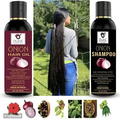 Enjave Onion Blackseed Hair oil  Onion shampoo For Hair Fall Control, onion oil, hair oil, Hair Growth Oil, adivasi herbal oil, red onion hair oil, bal ugane ka tel, argon oil, blackseed oil, Pack 2