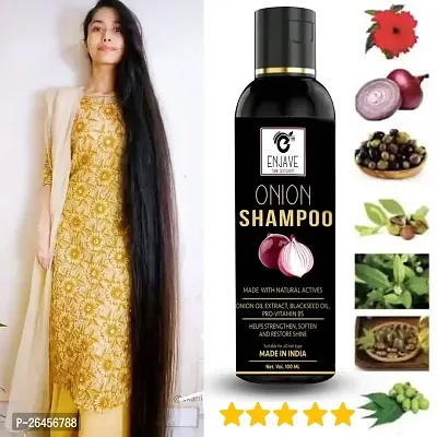 Enjave Onion shampoo For Hair Fall Control, onion Shampoo, hair Shampoo, Hair Growth Shampoo, adivasi herbal oil, red onion hair oil, bal ugane ka tel, argon oil, blackseed oil, Pack of 1-thumb0