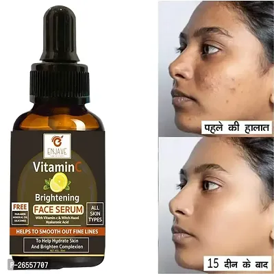 Enjave Vitamin C Daily Glow Face Serum for Glowing Skin and Dark Spots, Combo, 30ML (30 ml)