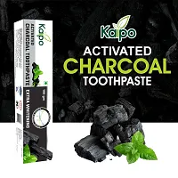 Kaipo Activated Charcoal Toothpaste : Extra Whitening : 100gms : Pack of 6-thumb2