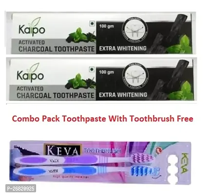COMBO  PACK KEIPO KEVA TOOTHPAST WITH KEVA TOOTHBRUSH FREE