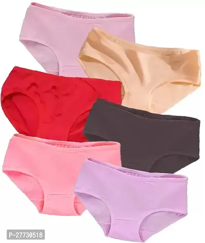 Guifei Panty For Girls  (Multicolor, Pack of 6)