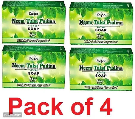 Kaipo Primium Neem Tulsi Pudina Soap (4x100=400G) (Pack of 4) (4 X 100 G)