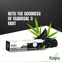 Kaipo Activated Charcoal Toothpaste, Pack of Deep Clean Toothpaste with Bamboo Charcoal for Plaque Removal, Tingling Fresh Mouth Experience (500 G) Pack of 5-thumb2