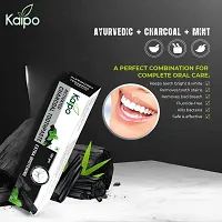 KAIPO Pure  Primium Activated Charcoal Toothpaste ( 4x100=400g ) Pack of 4)-thumb3