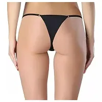 Trendy Cotton Multicoloured Thong Panty For Women Pack of 4-thumb2