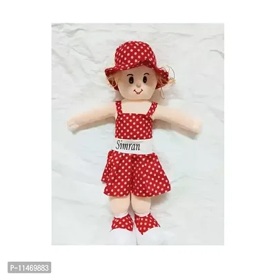 Beautiful Red Fabric Doll Toy For Baby And Kids Pack of 1-thumb0