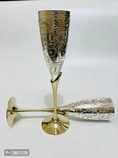 Brass Wine Glass/Goblet Set
