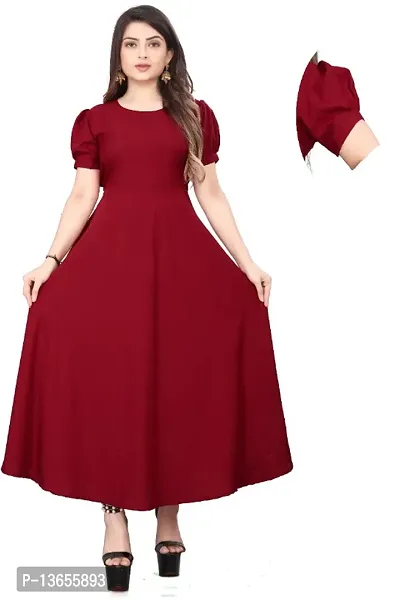 Buy online Half Sleeve Round Neck Navyblue Poly Crepe Dress from western  wear for Women by Meira for ₹559 at 63% off | 2024 Limeroad.com