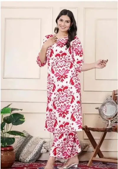 Fancy Rayon Kurta Bottom Set For Women