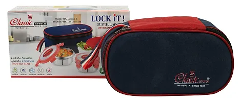 Classic Steels Friendly ST. Steel Lunch Pack 2+1 with Insulated HOT FOIL Bag-thumb3