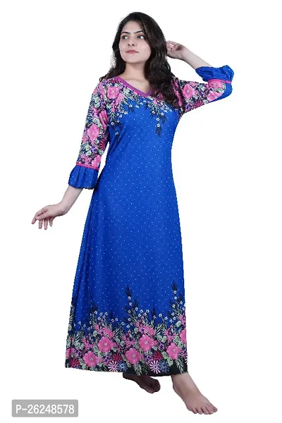 Nighty For Women Nightdress Maxi Ladies Nighty-thumb3