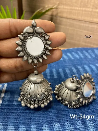 Fahionable Oxidised Silver Earrings for Women