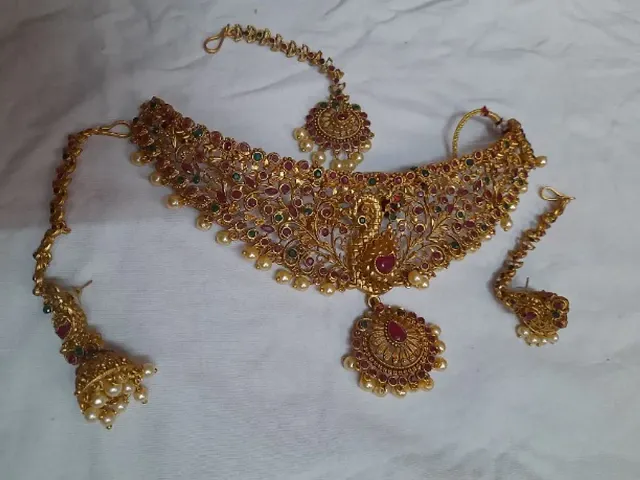 Party Wear AD Jewellery Set For Womens