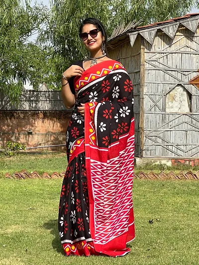 Cotton Sarees Without Blouse Piece