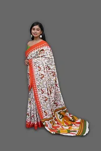 Beautiful Cotton Saree With Blouse Piece For Women-thumb1