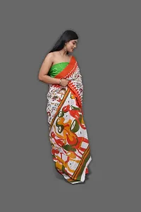 Beautiful Cotton Saree With Blouse Piece For Women-thumb2