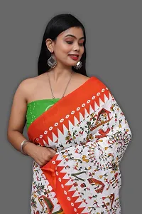 Beautiful Cotton Saree With Blouse Piece For Women-thumb4