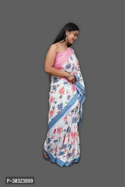 Beautiful Cotton Saree With Blouse Piece For Women-thumb5