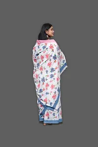 Beautiful Cotton Saree With Blouse Piece For Women-thumb1