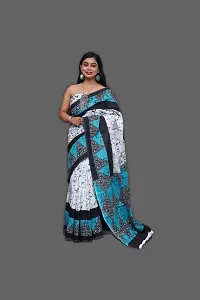 Beautiful Cotton Saree With Blouse Piece For Women-thumb3