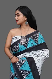 Beautiful Cotton Saree With Blouse Piece For Women-thumb4