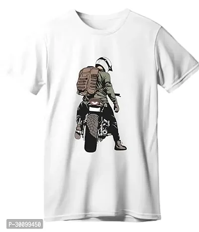 Stylish Polyester Blend Graphic Printed T-Shirt-thumb0