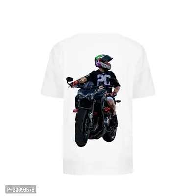 Stylish Polyester Blend Graphic Printed T-Shirt-thumb0