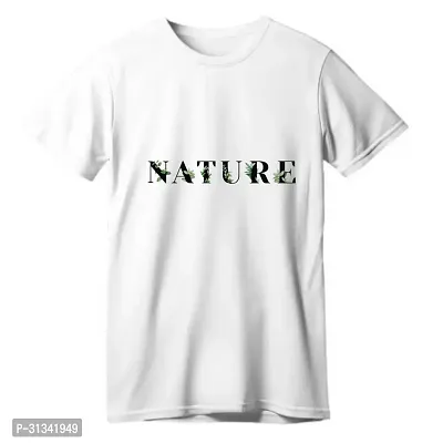 Stylish White Polyester T-Shirt For Men-thumb0