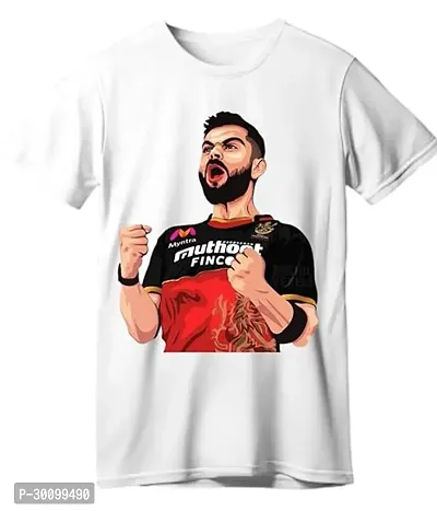 Stylish Polyester Blend Graphic Printed T-Shirt-thumb0